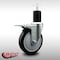 Service Caster 5'' SS Black Poly Swivel 1-3/4'' Expanding Stem Caster Total Lock Brake SCC-SSEXTTL20S514-PPUB-BLK-134 - alternate 4
